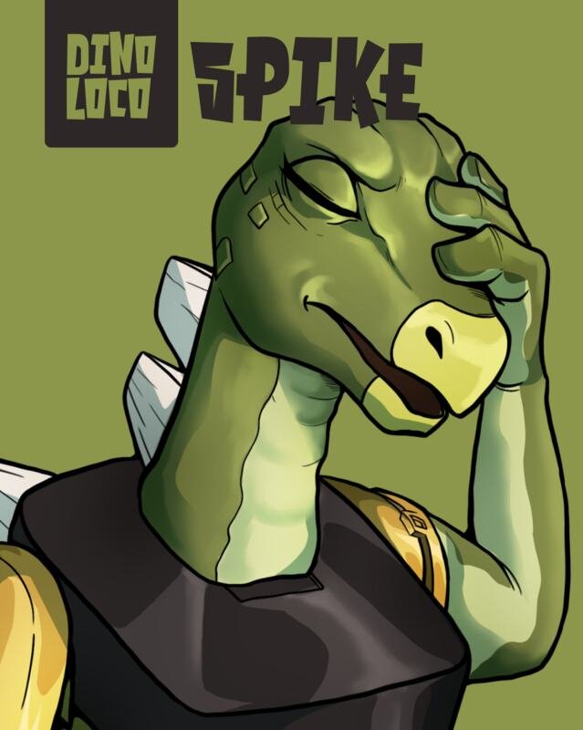 Spike, a green Stegosaurus